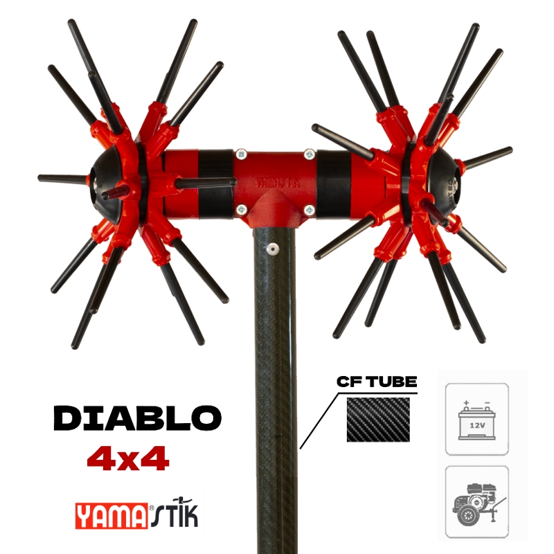 Ελαιοραβδιστικό YAMASTIK DIABLO CF 4X4 2.5m "BRUSHLESS"